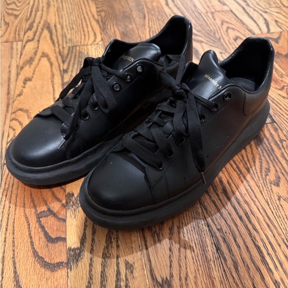Alexander McQueen Black Minimalist Sneakers - Picture 1 of 6